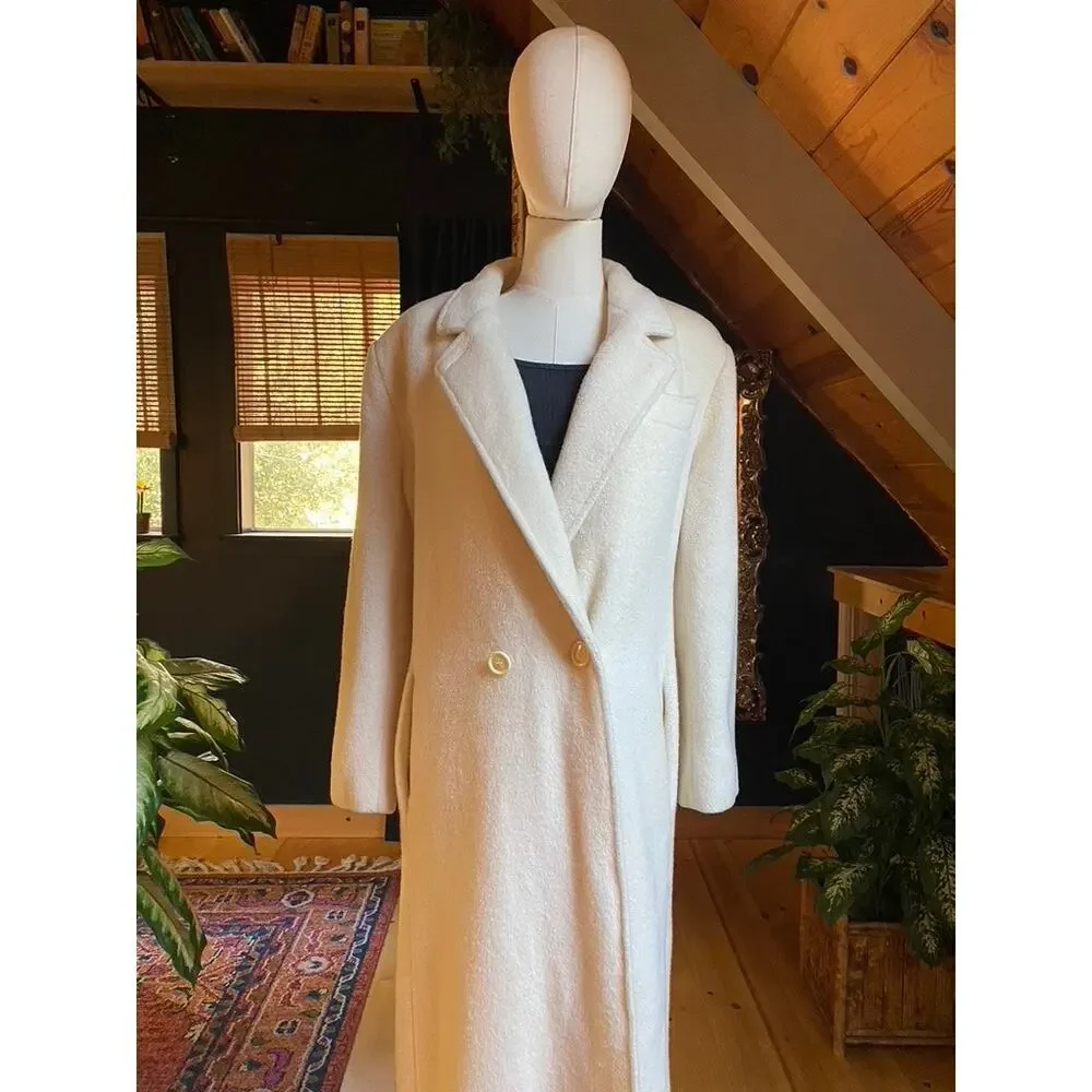 Cream Wool Coat Vintage
